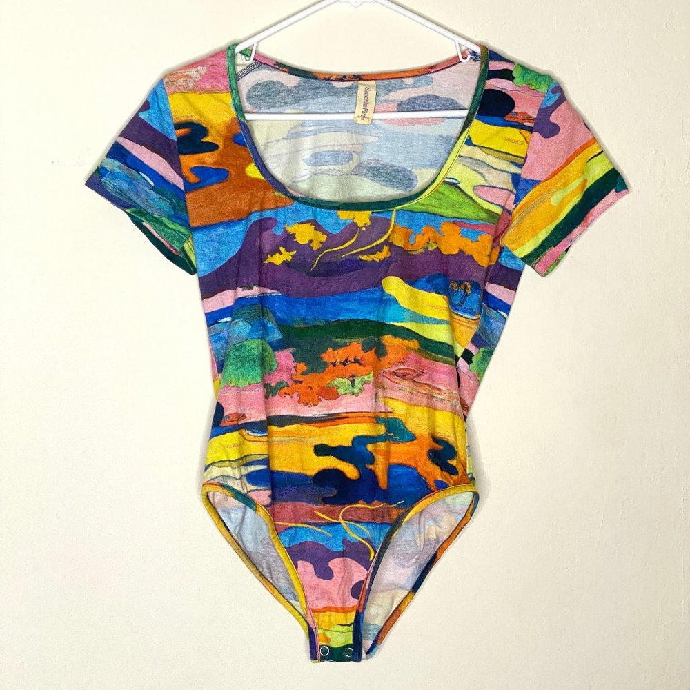 Samantha Pleet Dance Bodysuit - Liquid Landscape
